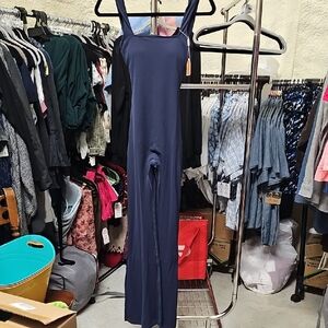 Nwt Scrunch Butt Navy Blue Jumpsuit #139